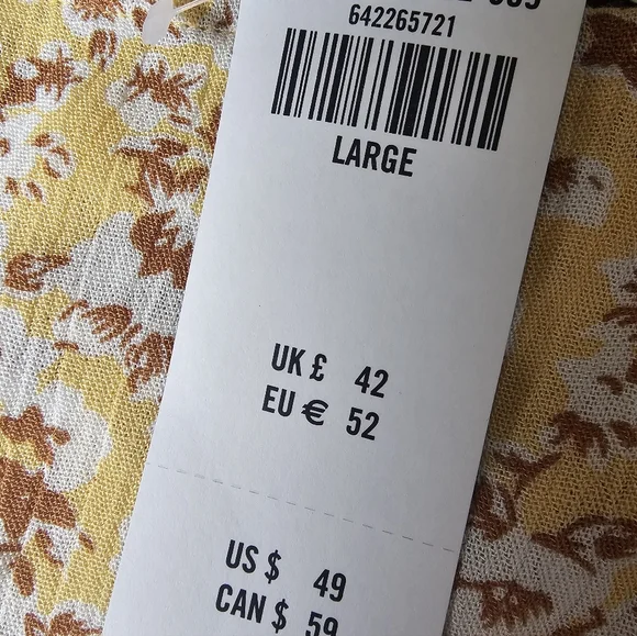 Abercrombie Floral Skirt Womens Size L Nwt - Picture 5 of 9